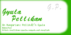 gyula pellikan business card